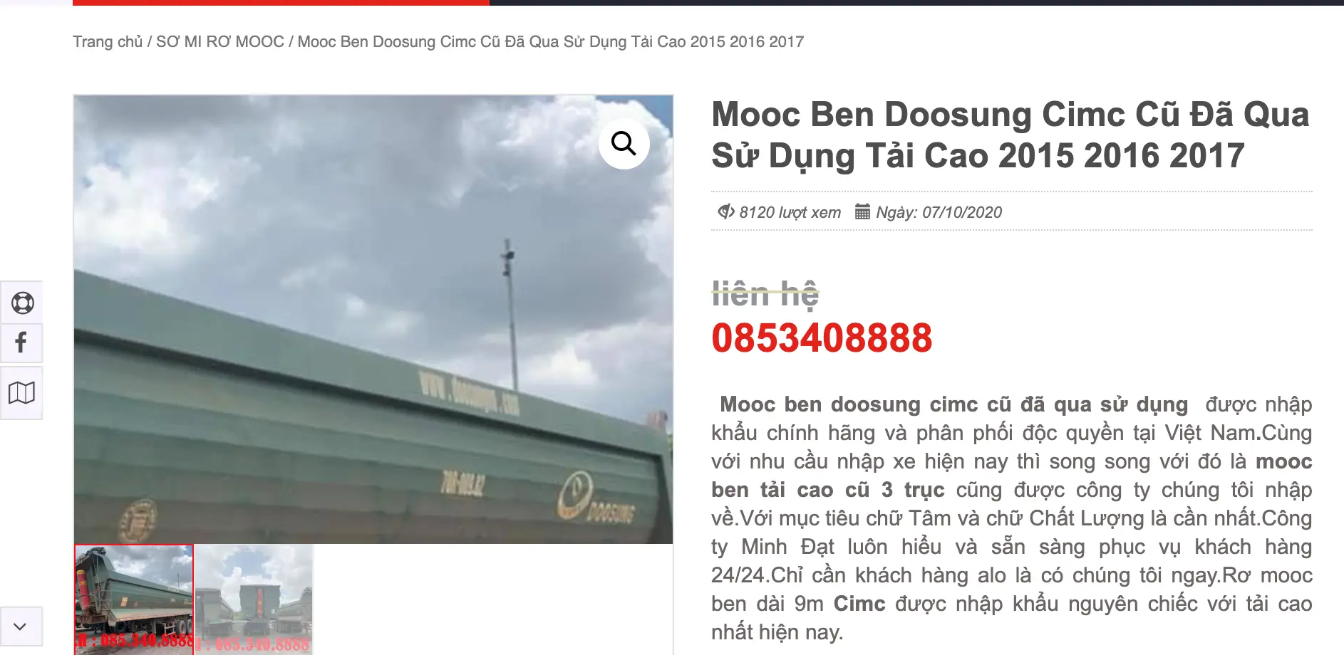 mua bán mooc soosan cũ sôi động