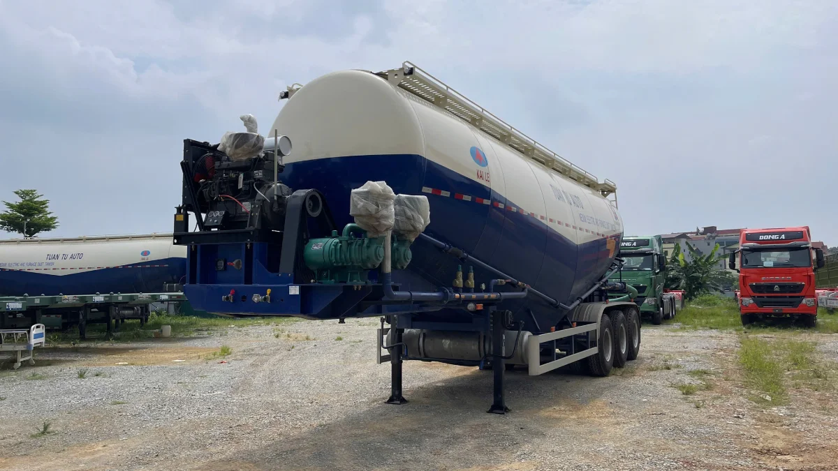 Bồn chở xi măng rời có cấu tạo bồn hình chữ V