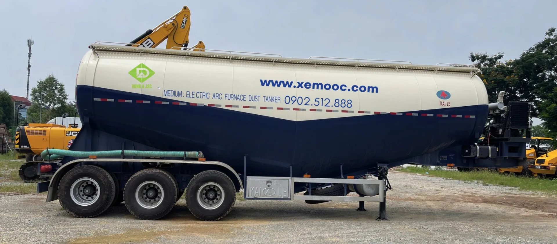 mooc chở xi măng rời 50 m3 kaile